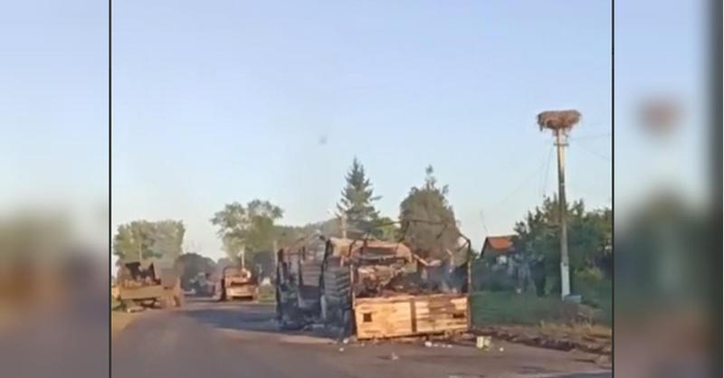 მამაკაცი, რომელმაც კურსკის ოლქში განადგურებული რუსული სამხედრო კოლონის ვიდეო გადაიღო, დააკავეს