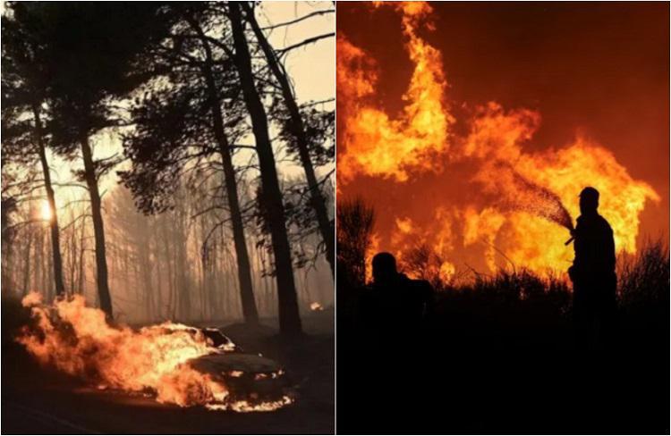 საბერძნეთი უკონტროლო ხანძარს ებრძვის - სახიფათო ზონებიდან ათასობით ადამიანია ევაკუირებული (ფოტო/ვიდეო)
