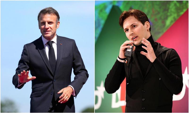 ემანუელ მაკრონის პირველი კომენტარი "ტელეგრამის" დამფუძნებლის, პაველ დუროვის დაკავების შესახებ