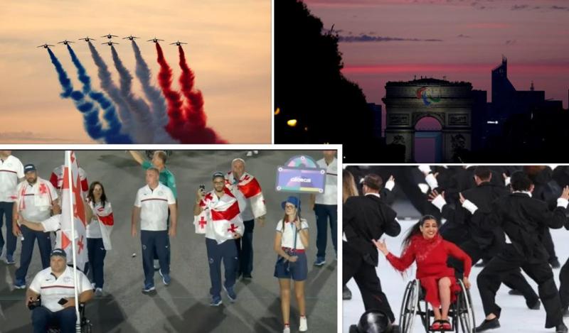 გამანადგურებლებით გაფერადებული პარიზის ცა, ნარინჯისფერი მზის ჩასვლა და ქართველები კონკორდის მოედანზე - საფრანგეთში პარაოლიმპიური თამაშები გაიხსნა (ფოტო/ვიდეო)