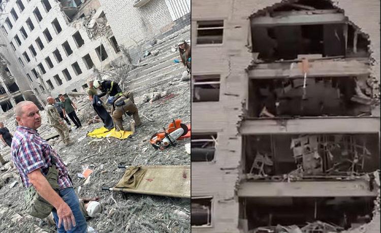 მძიმე კადრები უკრაინის ქალაქ პოლტავიდან - ბალისტიკური რაკეტებით განხორციელებულ თავდასხმას 41 ადამიანი ემსხვერპლა: დაიბომბა საავადმყოფოს ტერიტორია