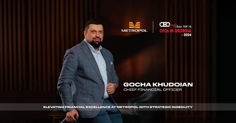 "მეტროპოლის" ფინანსური დირექტორი CEO INSIGHTS ASIA - ს ლიდერთა რეიტინგში მოხვდა