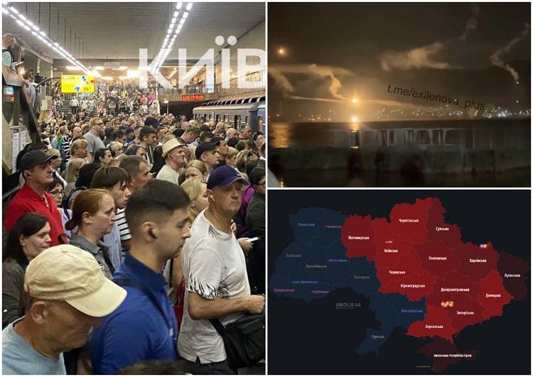 კიევში  საჰაერო განგაში 9 საათის განმავლობაში ისმოდა,  უკრაინულმა კამიკაძე დრონებმა კი რუსეთში, ნოვოროსიისკის პორტს შეუტიეს - რუსეთ-უკრაინის ომის კიდევ ერთი მძიმე ღამე