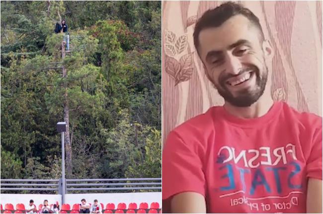 "სხვას რომ არ დაესწრო, ხეზე 2 საათით ადრე ავედი" - ვინ არის ფეხბურთის თავგადაკლული, უბილეთო გულშემატკივარი საქართველო-ჩეხეთის მატჩიდან?