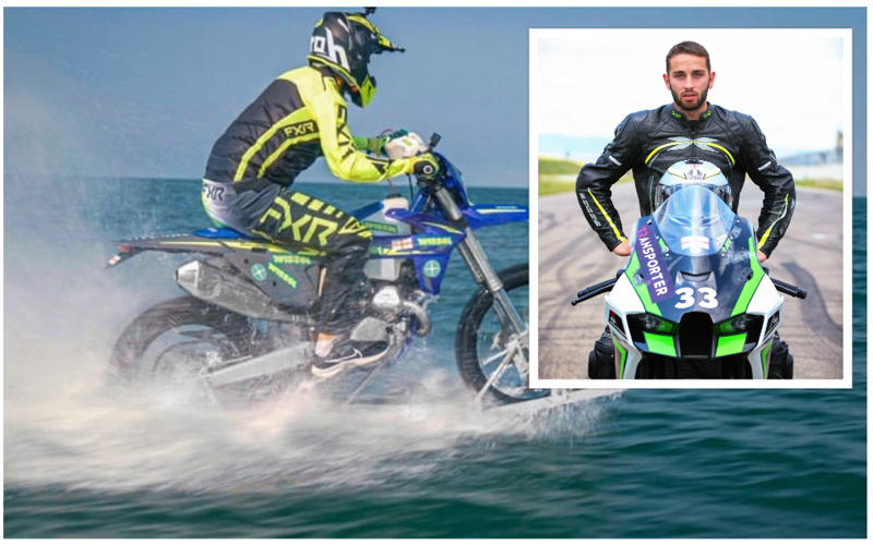 "რედბულის" ათლეტის  რეკორდი მოვხსენი"... შიში მქონდა, ტექნიკას  არ ეღალატა" - გაიცანით 23 წლის ბიჭი, რომელიც მოტოციკლით ზღვაზე "დადის"
