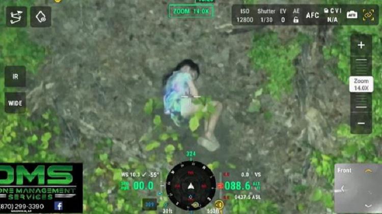 ამაღელვებელი კადრები - ტყეში დაკარგული 10 წლის გოგონა სითბური დრონის მეშვეობით იპოვეს