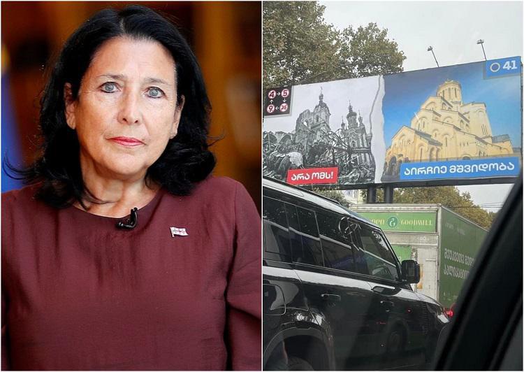 “ასეთი სამარცხვინო არაფერი მინახავს: რა საცოდავები უნდა იყოთ, რომ კა-გე-ბეს სამჭედლოში დამზადებული პლაკატი ხალხს უტიფრად შესთავაზოთ!“ - პრეზიდენტი