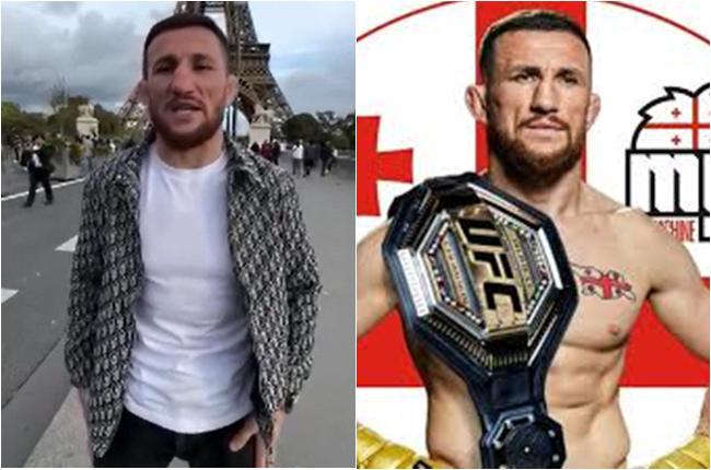 UFC-ის ქართველი ჩემპიონი, მერაბ დვალიშვილი ვიდეომიმართვას პარიზიდან ავრცელებს - "მინდა, თქვენთან ერთად აღვნიშნო UFC-ის ქამრის მოგება"