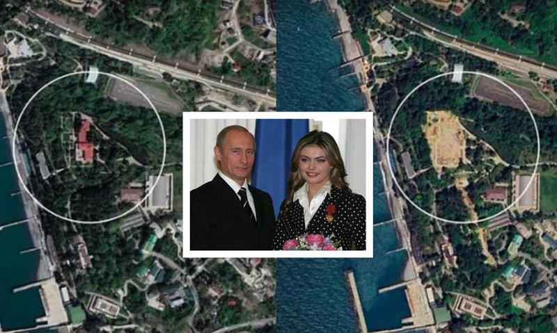 სად "გაქრა" პუტინის სასახლე სოჭში, სადაც კაბაევასთან ერთად ცხოვრობდა -  რა ჩანს თანამგზავრიდან გადაღებულ ფოტოებზე?