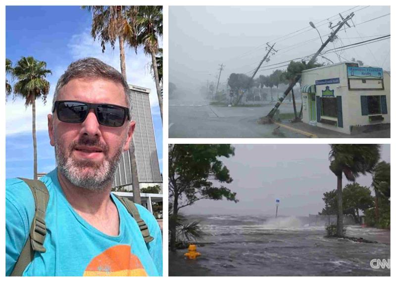 "4 საათი გავიდა, რაც ქარიშხალი სანაპიროს მოადგა... თითქოს ინგრეოდა ყველაფერი" - რას წერს ფლორიდაში მყოფი ქართველი: ფოტოები სტიქიის ეპიცენტრიდან
