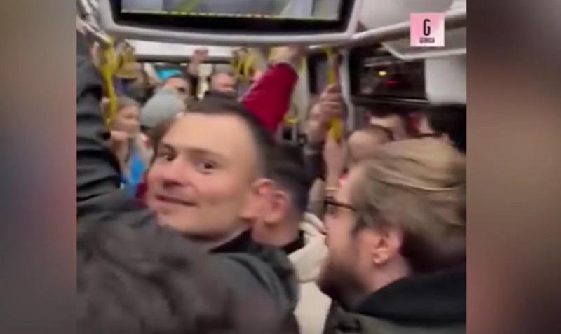 "პუტინ ხუ...ლო"- რა ხდებოდა მატჩის შემდეგ ავტობუსში, რომლითაც ქართველი და უკრაინელი ქომაგები გადაადგილდებოდნენ (ვიდეო)