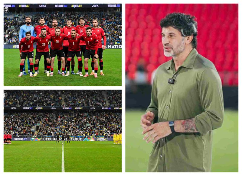 "წარმოუდგენელია, მსგავსი ტიპის საფარის მქონე სტადიონზე შეხვედრა ჩატარდეს...  ბიჭებო, იარეთ თავაწეულებმა, რადგან ფეხბურთში ყველაფერი ხდება" - კალაძე ფეხბურთელებს