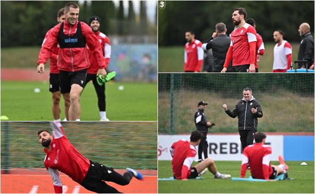 დღეს საქართველო ალბანეთს დაუპირისპირდება: მეტოქის მწვრთნელის კომენტარი მატჩის წინ და ქართველი ფეხბურთელების ფოტოები  ვარჯიშიდან