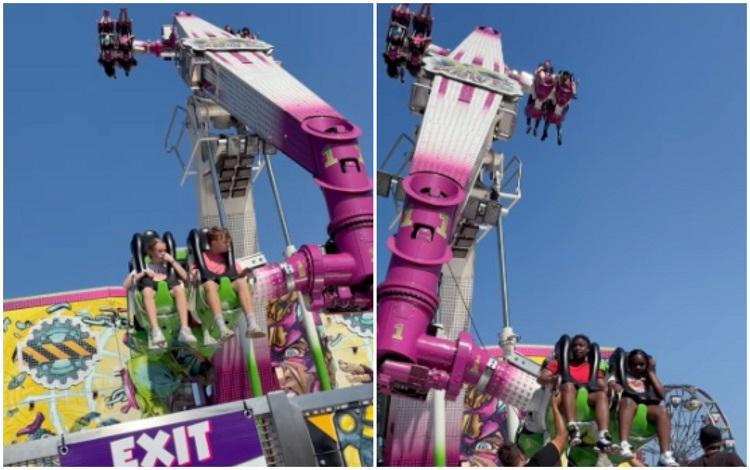 კოშმარად ქცეული გართობა - ბავშვები გაუმართავ ატრაქციონზე თავდაყირა გაიჭედნენ, რა კადრები გადაიღო პანიკაში მყოფმა დედამ აშშ-ში (ვიდეო)