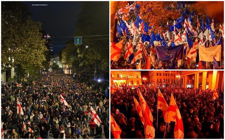 თავისუფლების მოედანზე მარში - “საქართველო ირჩევს ევროკავშირს“, მიმდინარეობს - რა ხდება ამ წუთებში ადგილზე (ფოტო/ვიდეო)