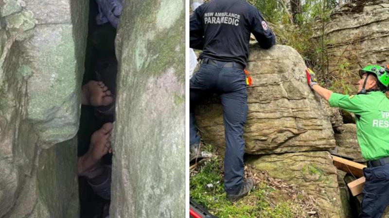 ლოდებს შორის ჩავარდნილი ქალი 7 საათის განმავლობაში თავდაყირა ეკიდა - "მისი გადარჩენა სასწაულია, ავსტრალიელ მაშველებს მსგავსი შემთხვევა არ ჰქონიათ"