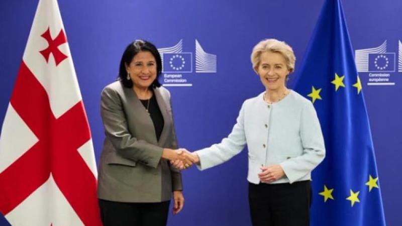 "ახლახან პრეზიდენტ სალომე ზურაბიშვილს ვესაუბრე და..." - რას წერს ურსულა ფონ დერ ლაიენი