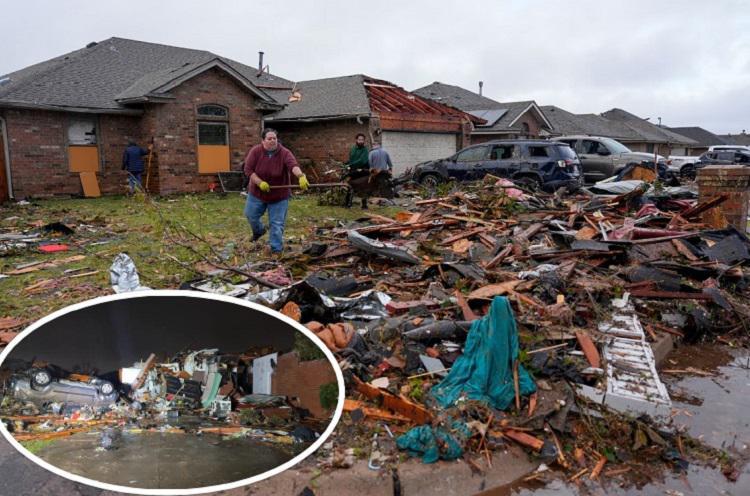 აპოკალიფსური კადრები ოკლაჰომიდან  - შტატს თავს ძლიერი შტორმი და ტორნადოები დაატყდა თავს: ზარალი უზარმაზარია, 11 დაშავებული საავადმყოფოშია გადაყვანილი (ფოტო/ვიდეო)