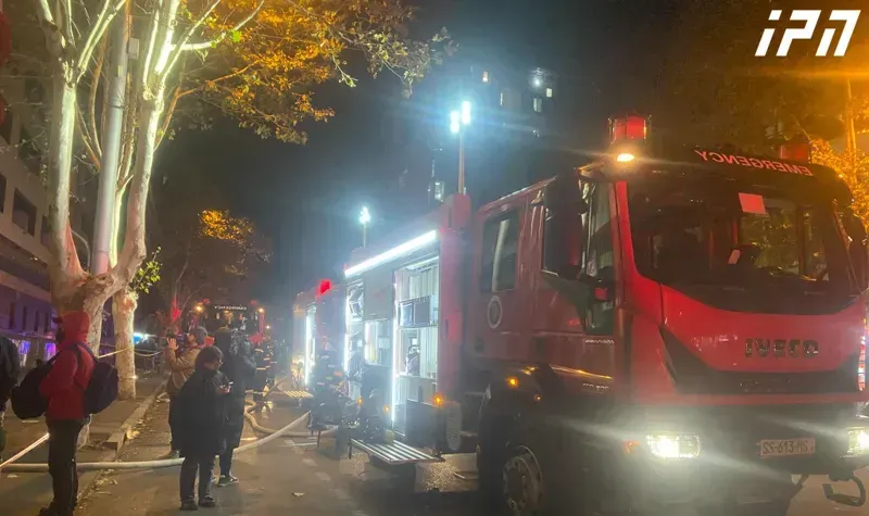 თბილისში დადიანის ქუჩაზე სპორტულ კომპლექსში ხანძარი ლიკვიდირებულია