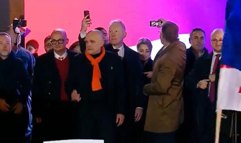 რუსთაველის გამზირზე აქციას  ევროკავშირის 8 ქვეყნის საგარეო ურთიერთობათა კომიტეტის თავმჯდომარეები შეუერთდნენ