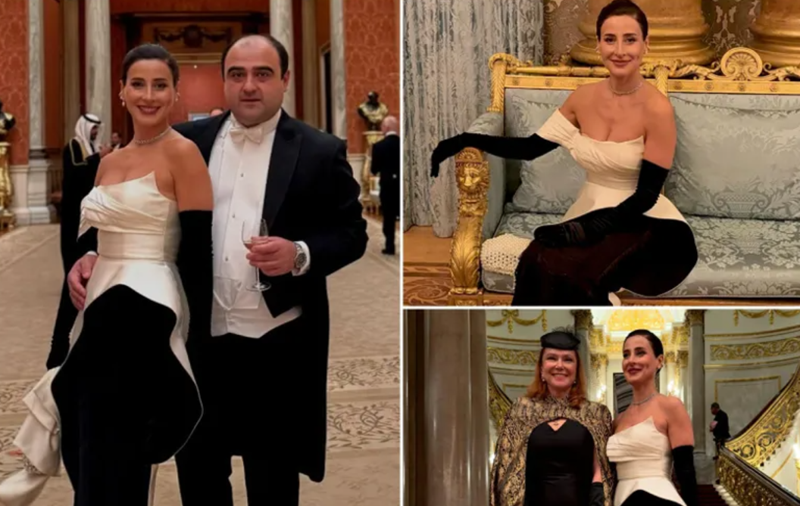 1300 ევროიანი კაბა, შეხვედრა პრინც უილიამთან და მეფესთან - ლელა მებურიშვილი დიპლომატ მეუღლესთან ერთად ბუკინგემის სასახლეში მიღებას დაესწრო (ფოტოები)