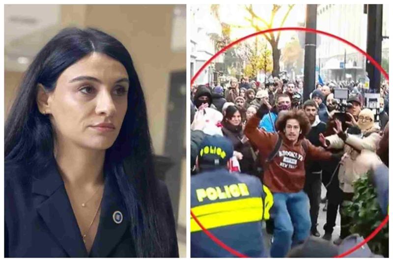 "დევიძის მიერ მოქნეული ჯოხის შედეგად პოლიციელებმა დაზიანებები ხელის, შუბლის, ბეჭისა და ზურგის არეში მიიღეს" - პროკურორი