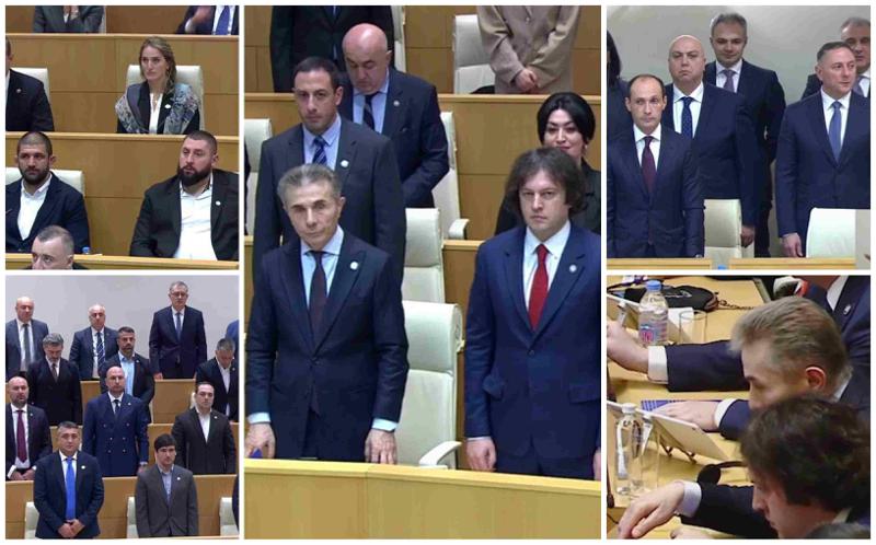 ჰიმნი, ფიცის დადება, ივანიშვილის პირველი კენჭისყრა და სპორტსმენი დეპუტატები - რა ხდებოდა XI მოწვევის პარლამენტის პირველ სხდომაზე (ფოტოები)