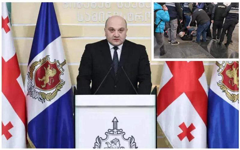 "მთხოვთ, რომ განაჩენი გამოვიტანო" - როგორ ეხმაურება შს მინისტრის მოადგილე გავრცელებულ კადრებს, სადაც ჩანს, რომ სამართალდამცველი წაქცეულ მამაკაცს ურტყამს