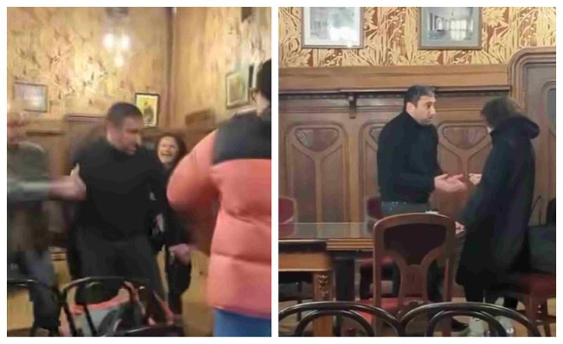 "მწერალთა სახლში მწერლებს დახვდა ქეთი დუმბაძის შვილი... ტორესა მოსს დაარტყა" - კადრები ადგილიდან