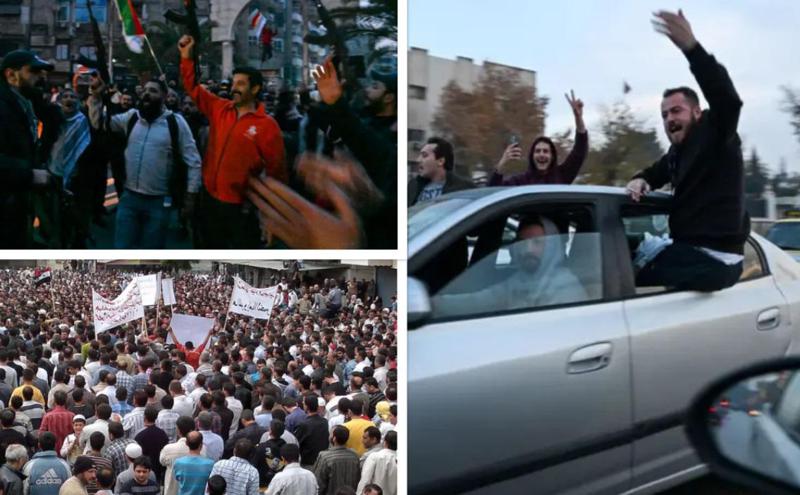 "სირიის ისტორიაში ბნელი ერა დასრულდა" - სირიელი მეამბოხეების განცხადებით,  დამასკო ბაშარ ალ-ასადისგან თავისუფალია (ფოტოები)