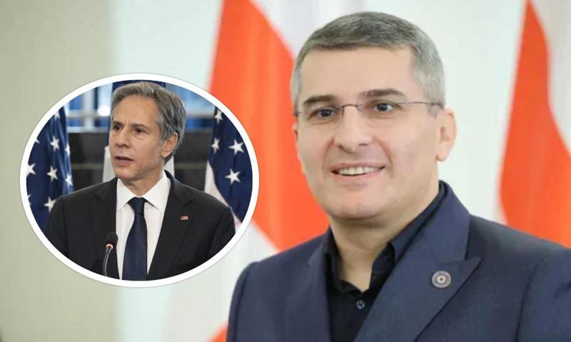 "ეს არის ადამიანი, რომელმაც თანამშრომლებს გამოუცხადა, რომ კაცს კაცი და ქალს ქალი არ დაუძახონ - ასეთ ხალხთან სალაპარაკო არაფერი გვაქვს" - მამუკა მდინარაძე ენტონი ბლინკენზე