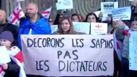 ლოზუნგით - "ჩვენი მომავალი ევროპაშია“ ფრანკოფონების მსვლელობა მიმდინარეობს