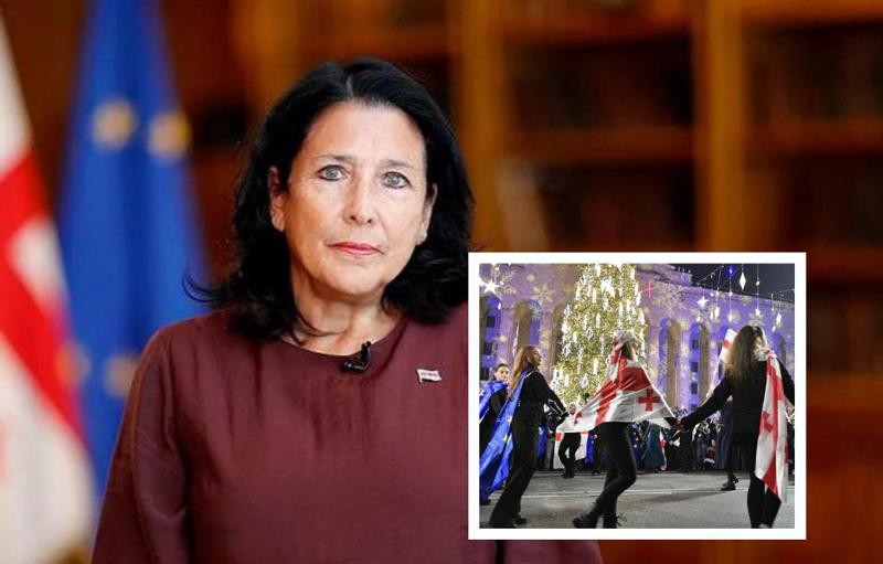 "ცეკვით მხოლოდ ჩვენ ვაპროტესტებთ: ხორუმი! ეს უკვე გამარჯვების ცეკვაა“ - სალომე ზურაბიშვილი