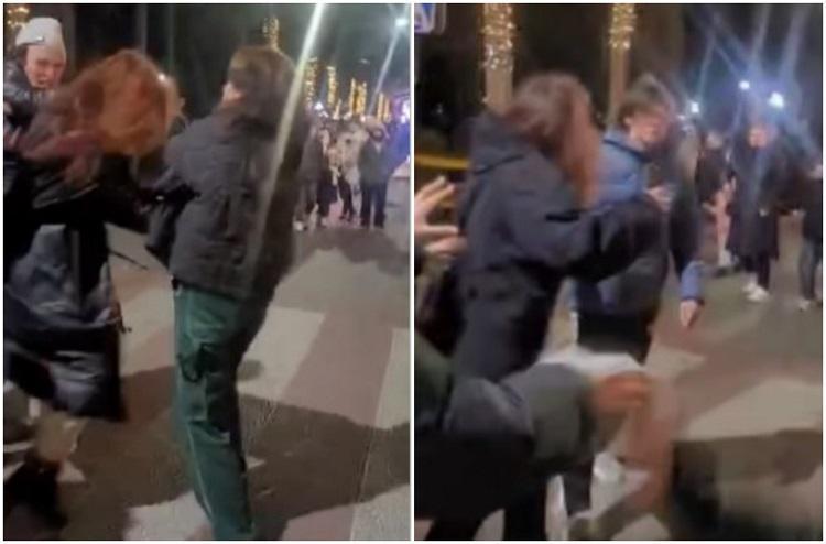 ორბელიანის მოედანზე ახალგაზრდა კაცი გოგონას თავს დაესხა - რა კადრები ვრცელდება ინტერნეტში