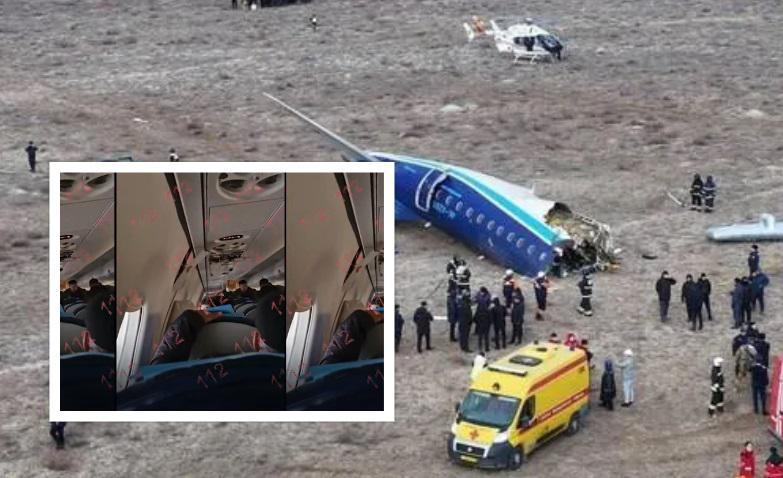 ვრცელდება ბაქო-გროზნოს ავიარეისის კატასტროფამდე რამდენიმე წამით ადრე ბორტზე გადაღებული უმძიმესი ვიდეო კადრები