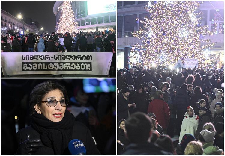 “სიმღერ - სიმღერით გაგისტუმრებთ“ - თბილისში, რამდენიმე ლოკაციაზე საპროტესტო აქცია და მსვლელობა იმართება (ფოტო)