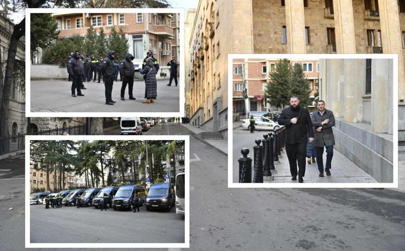 პარლამენტში, სადაც დღეს ყაველაშვილის ინაუგურაცია უნდა გაიმართოს, "ქართული ოცნების" დეპუტატები და მთავრობის წევრები იკრიბებიან, მიმდებარედ მობილიზებულია პოლიცია - რა ხდება ადგილზე