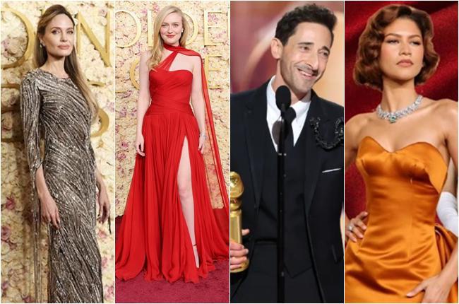 ანჯელინა ჯოლი, დაკოტა ფენინგი, ზენადაია, პამელა ანდერსონი და სხვანი "ოქროს გლობუსის" წითელ ხალიჩაზე - ნახეთ ყველაზე გამორჩეული კოსტიუმები