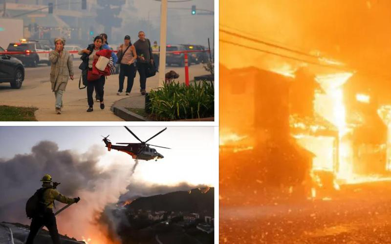 ლოს ანჯელესში ხანძარი მძვინვარებს - ევაკუირებულია ათიათასობით ადამიანი, განადგურდა არაერთი ნაგებობა (ფოტოები)