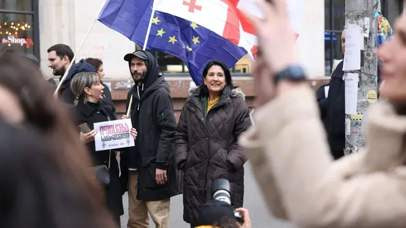 სალომე ზურაბიშვილი ქვეყანაში მიმდინარე საყოველთაო გამაფრთხილებელ გაფიცვას შეუერთდა