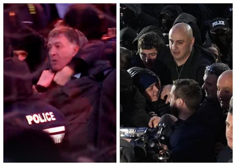 თბილისის გასასვლელში მიმდინარე საპროტესტო აქციაზე ნიკა მელია, გიგი უგულავა და თენგო თევზაძე სავარაუდოდ, დააკავეს (ვიდეო)