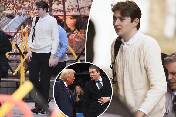 "გოგონებში ძალიან პოპულარულია" - ბარონ ტრამპი პაპარაცებმა უნივერსიტეტში შენიშნეს: რას წერს მედია უმცროს ტრამპზე?