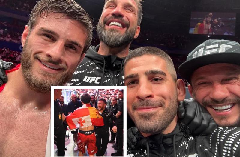 გამარჯვების ემოციები და აჭარული ცეკვა - როგორ აღნიშნეს მერაბ დვალიშვილმა, ილია თოფურიამ და სხვა ქართველმა მებრძოლებმა ალექსანდრე თოფურიას გამარჯვება (ვიდეო)