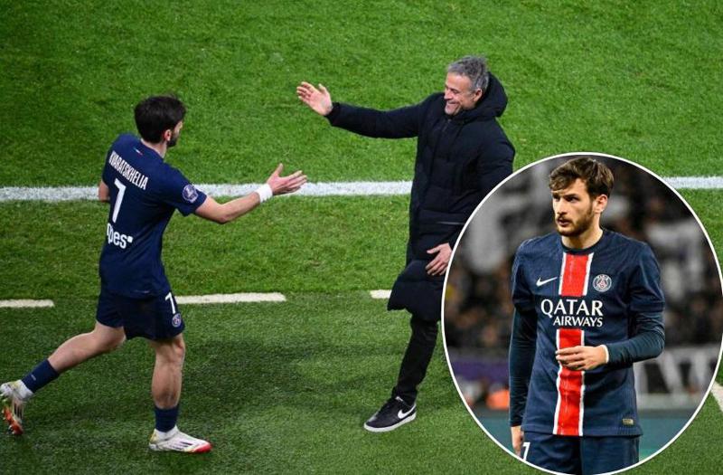 "მისი საქმისადმი დამოკიდებულებით ძალიან კმაყოფილი ვარ" - რას ამბობს ლუის ენრიკე "კვარაზე" პსჟ - "ბრესტის" განმეორებითი მატჩის წინ?