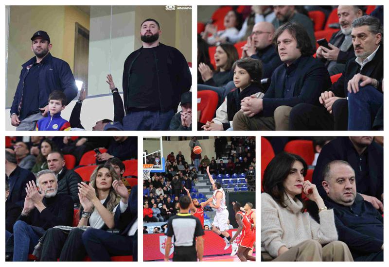 ირაკლი კობახიძე შვილთან ერთად, ვიქტორ სანიკიძე მეუღლით, მთავრობისა და პარლამენტის წევრები - რა ხდებოდა სამთავრობო ლოჟაში საქართველო-დანიის თამაშზე