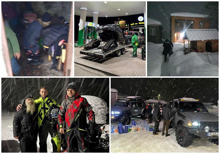 ჩვენი დროის გმირები: როგორ შეძლეს მოხალისეებმა თვითორგანიზება და რა ხდება თოვლისგან  მოწყვეტილ სოფლებში (ფოტო/ვიდეო)