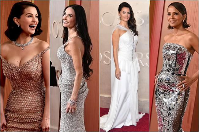 ამერიკული კინოაკადემიის დაჯილდოების წითელი ხალიჩა - სელენა გომესისა და დემი მურის ბრწყინვალებასთან ერთად, "უგემოვნო" არიანა გრანდე და ტიმოთი შალამე (ფოტოები)