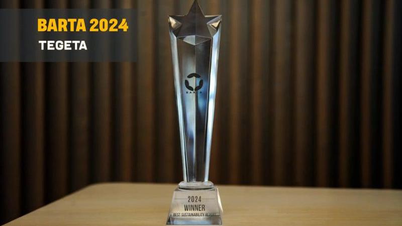 "თეგეტამ“ მდგრადი განვითარების საუკეთესო ანგარიშისთვის BARTA-ს ჯილდო მიიღო