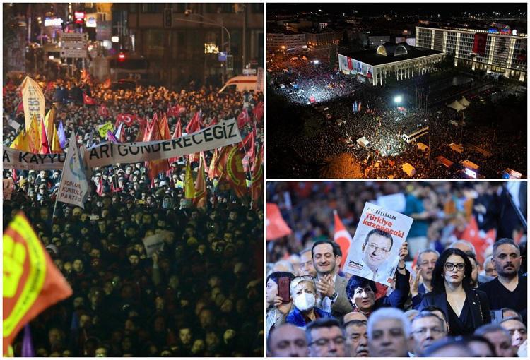 სტამბოლი მასშტაბურმა პროტესტმა მოიცვა: სტუდენტები დაკავებული მერის გათავისუფლებას მოითხოვენ - ქვეყანაში დაჭერების მორიგი ტალღა დაიწყო