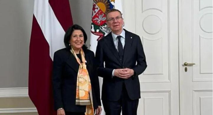 “ედგარს რინკევიჩმა საქართველოსა და ქართველი ხალხის მიმართ ლატვიის ურყევი მხარდაჭერა კიდევ ერთხელ დაადასტურა“ - სალომე ზურაბიშვილი